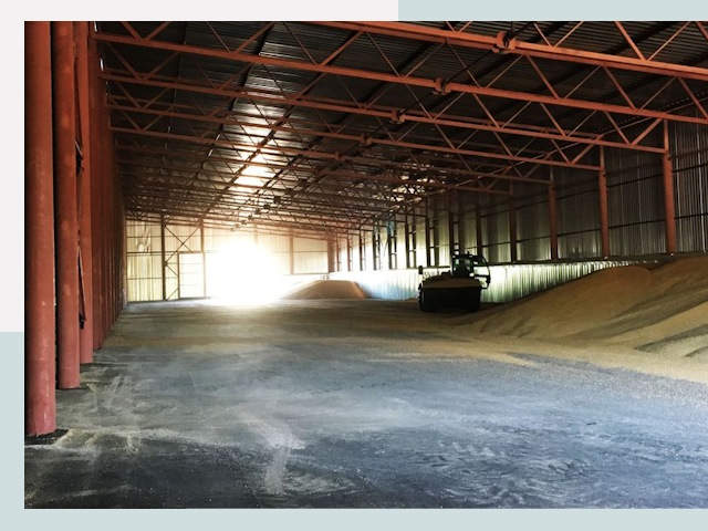 Строительство зернохранилищ в Ефремах