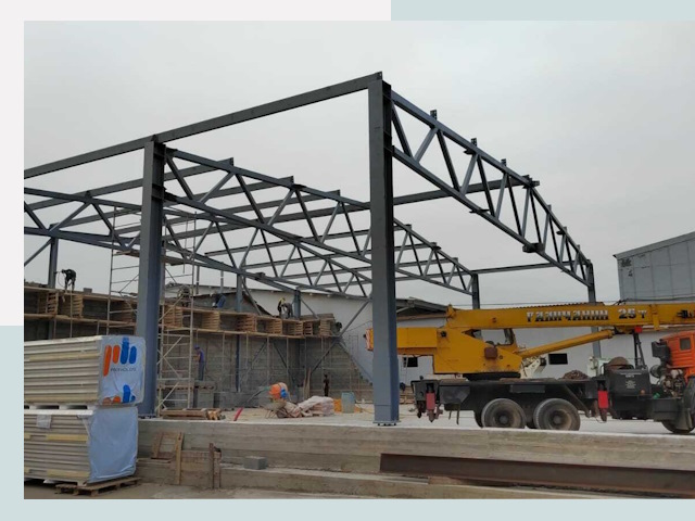 Строительство цехов в Ефремах