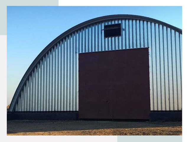 Бескаркасные ангары в Ефремах