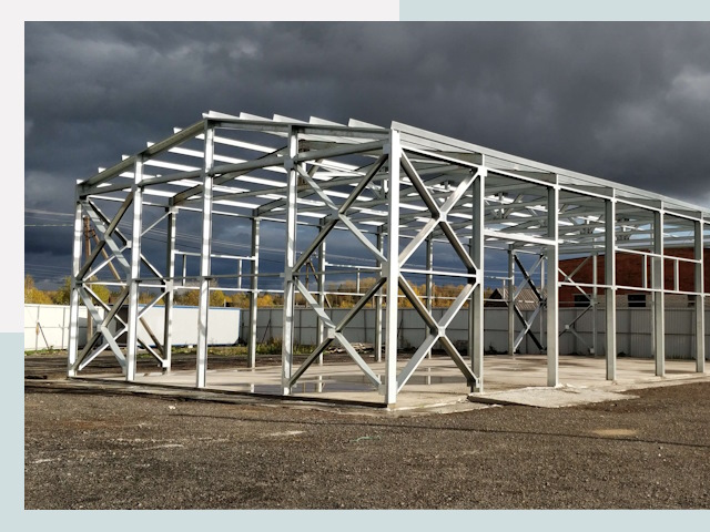 Двускатные ангары в Ефремов от 615 руб. за квадрат