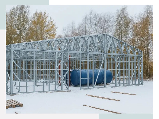 Металлические ангары в Ефремах