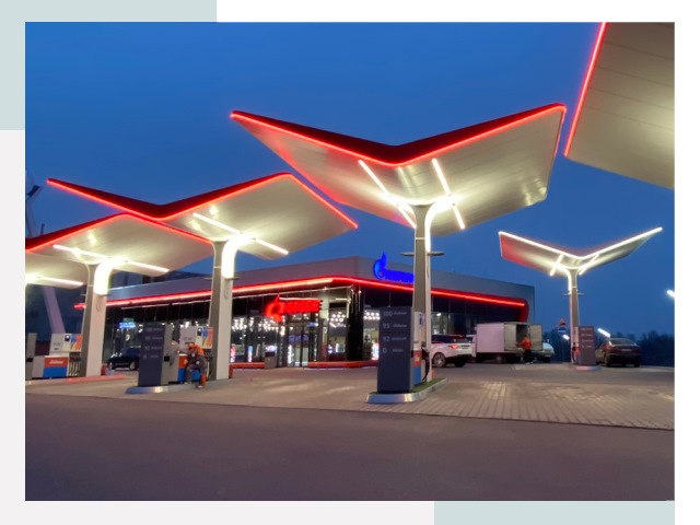 Навесы для АЗС в Ефремах