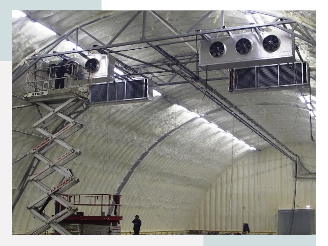 Оснащение ангаров в Ефремах
