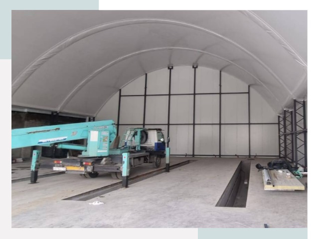 Внутреннее оснащение ангаров в Ефремах