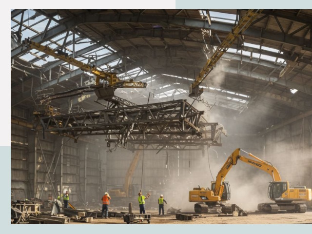 Демонтаж ангаров в Ефремах от 615 руб. за м²