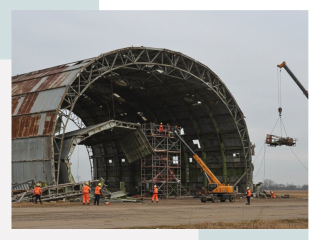 Демонтаж ангаров в Ефремах